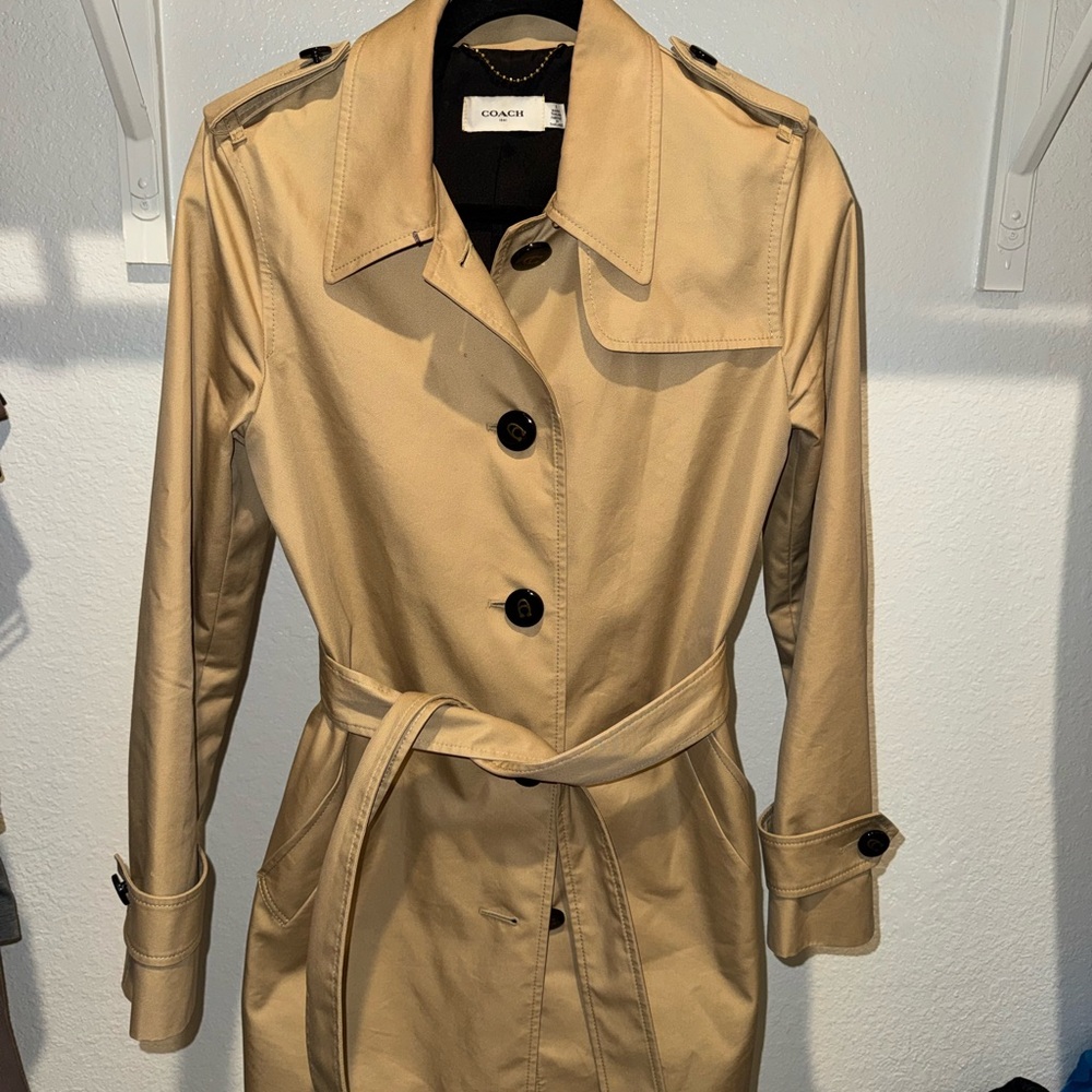 Coach Classic Tan Trench Coat